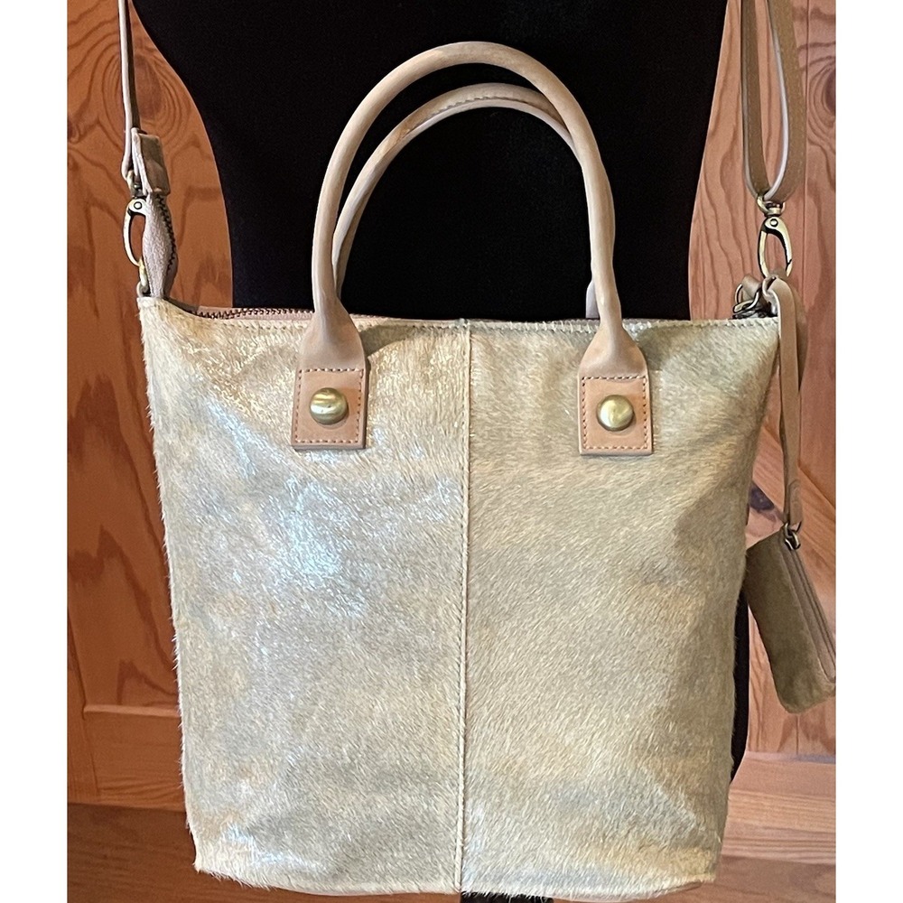 Anthropologie Miss Albright Athena Calf Hair Crossbody‎ Tote - Picture 3 of 10